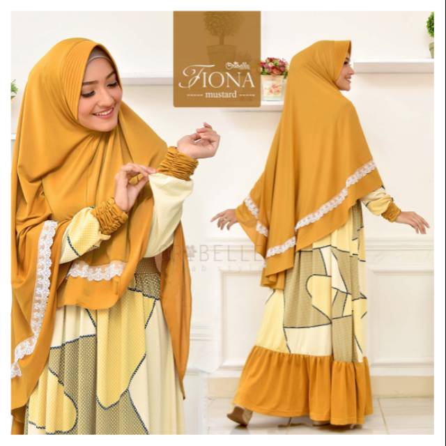 Gamis Syari / Dress SyarI / Setelan Gamis + Khimar – FIONA