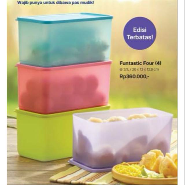 Promo Funtastic Four Tupperware / Kotak makanan