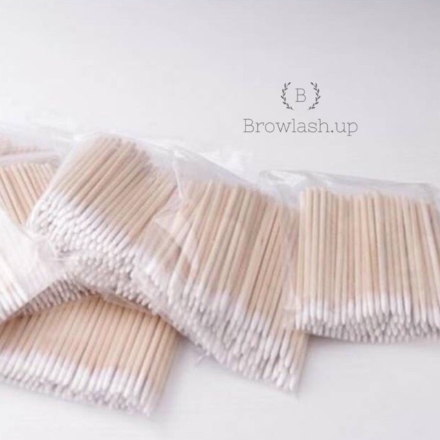 100 pcs wooden stick wood stick stik aplikasi anastesi sulam eyelash extension primer