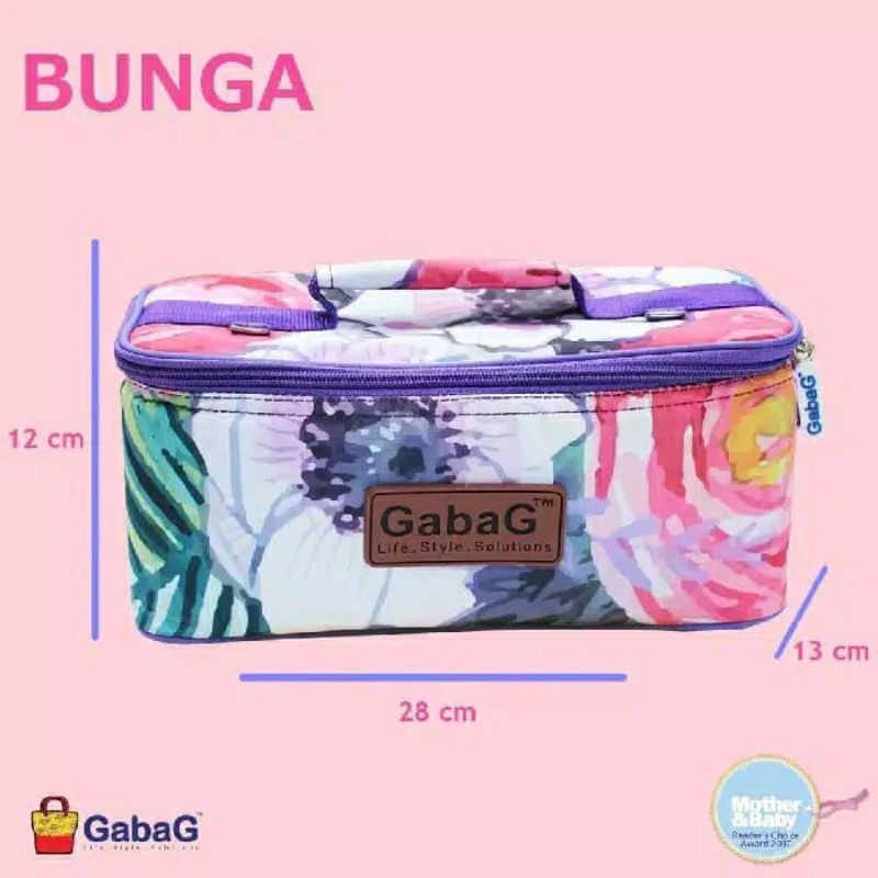 homimart I GABAG cooler bag asi bunga awan crystal hummingbird lily