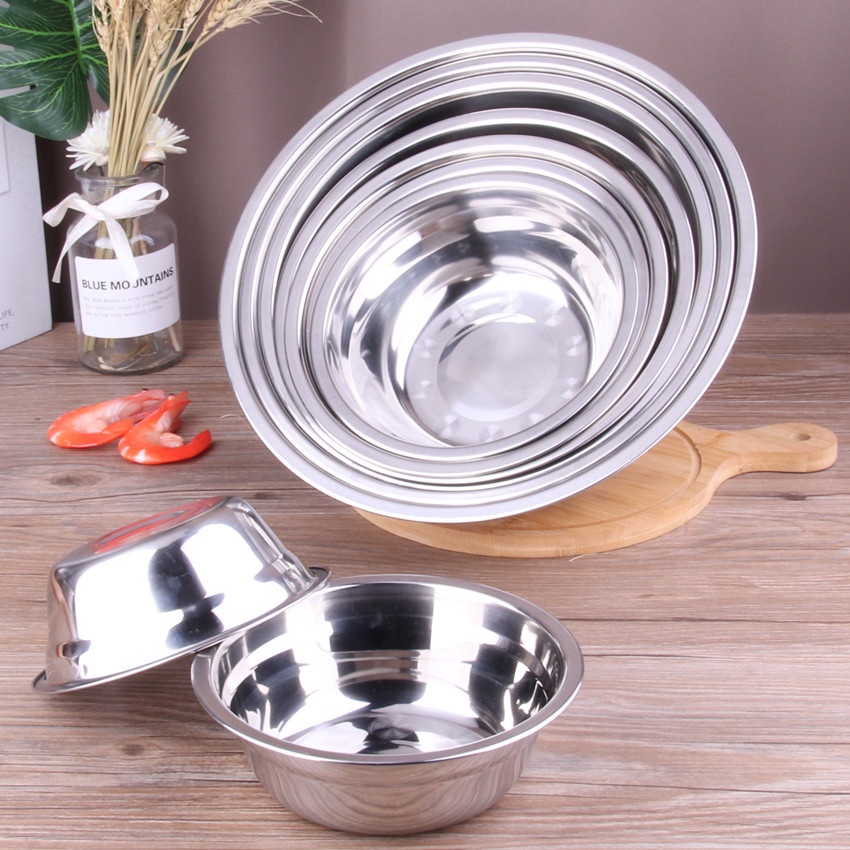 Mangkok Makan / Minum Bahan Stainless Steel 304 Kapasitas Besar Untuk Anjing / Kucing