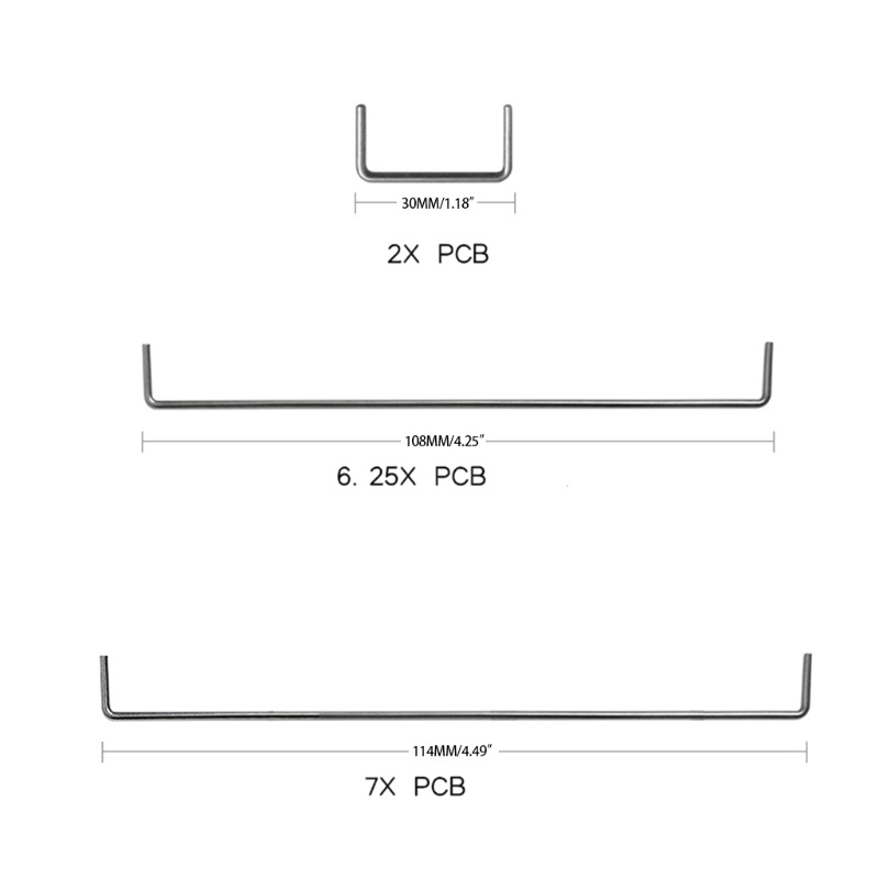 Btsg Untuk Keyboard Mekanik Cherry Stabilizer Axis Satelit 7u 6.25u 2u Hitam