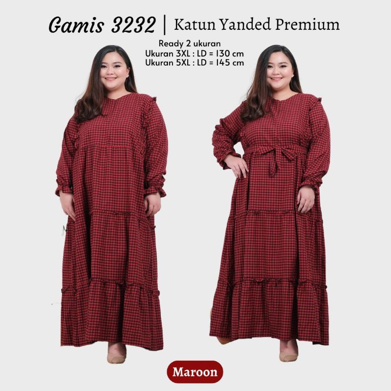 Gamis Kotak Super Jumbo 3232,Ld 130 &amp; 145 cm