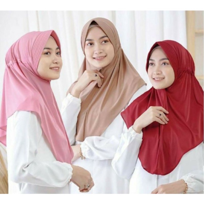 Syifa Hijab Instan Kerut bergo Pad Jilbab Instant Murah Jogja Promo