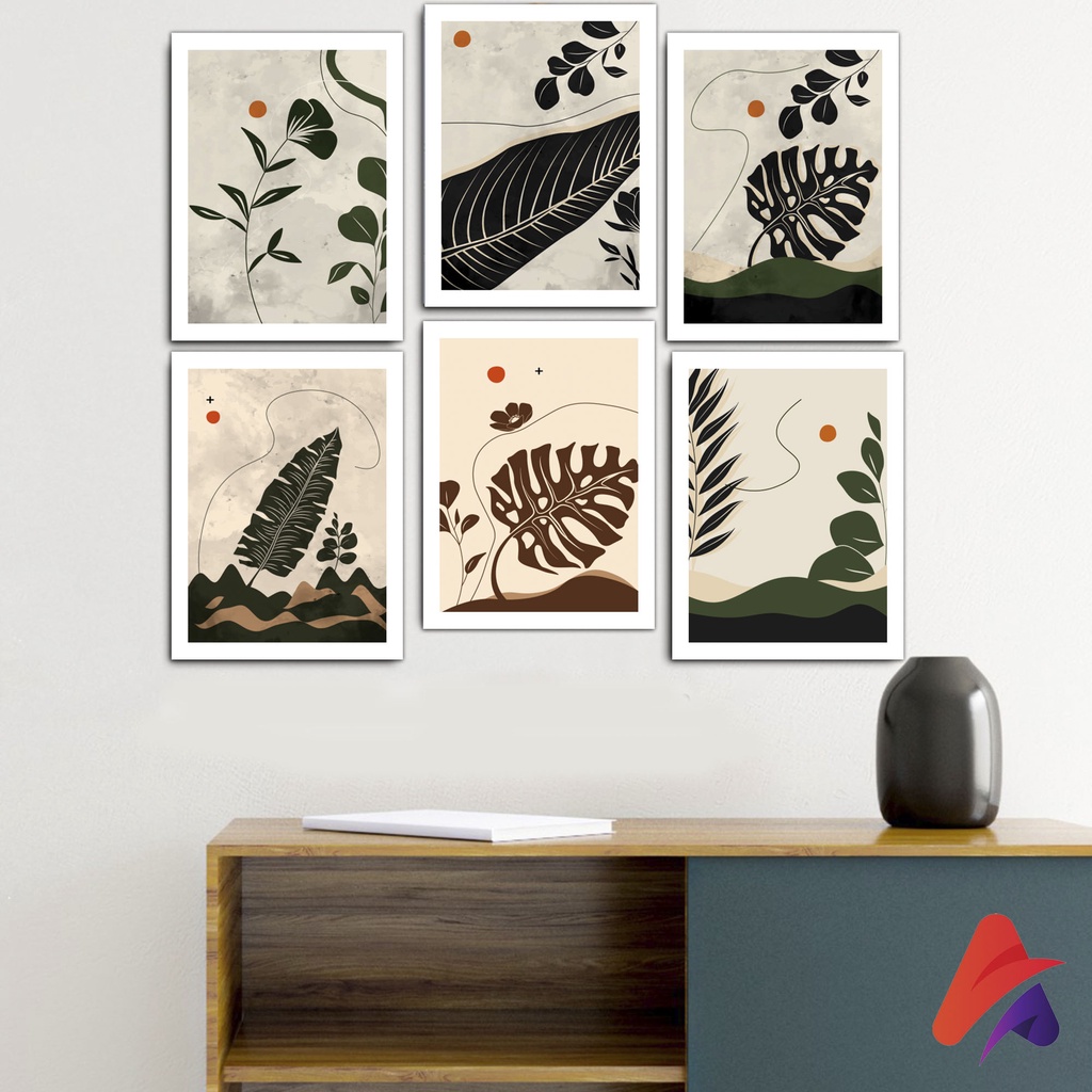 HIASAN DINDING DAUN MONSTERA AESTETIK WALLDECOR PAJANGAN POSTER HIASAN KAMAR DEKORASI KAYU KPOP