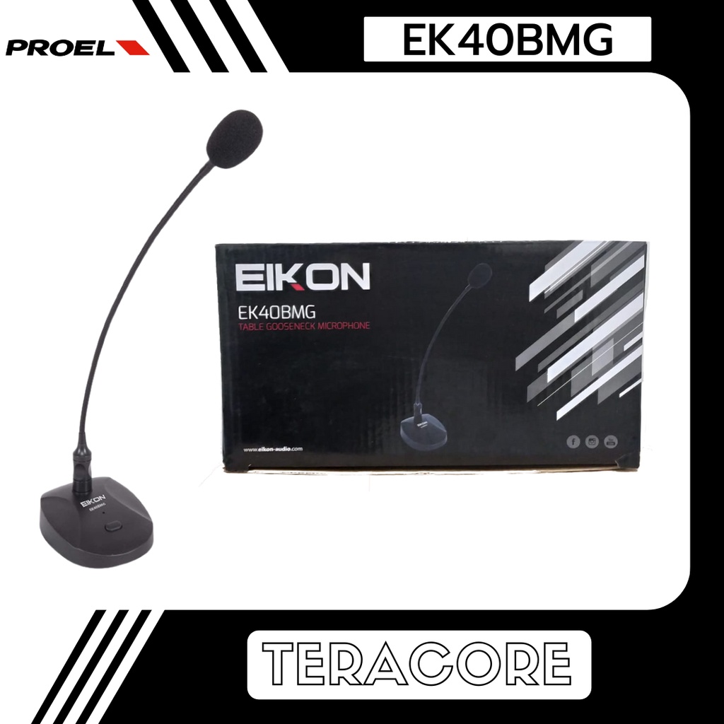 Proel Eikon EK40BMG EK 40 BMG Mic Microphone Gooseneck Podium Mimbar
