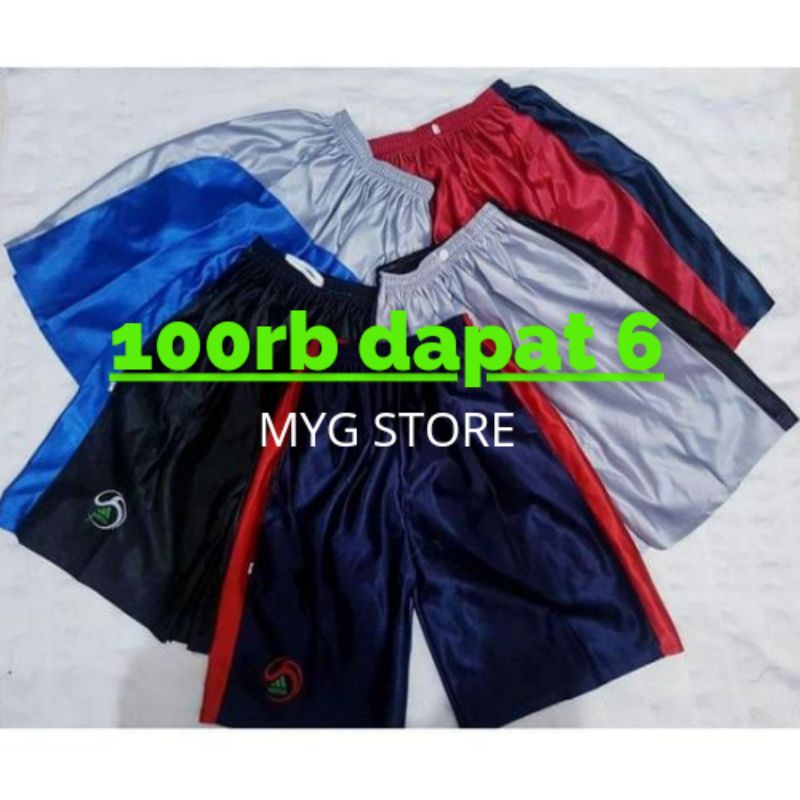 CELANA PENDEK PRIA OLAHRAGA FUTSAL / BASKETBALL BAHAN PARAGON ( celana paragon )