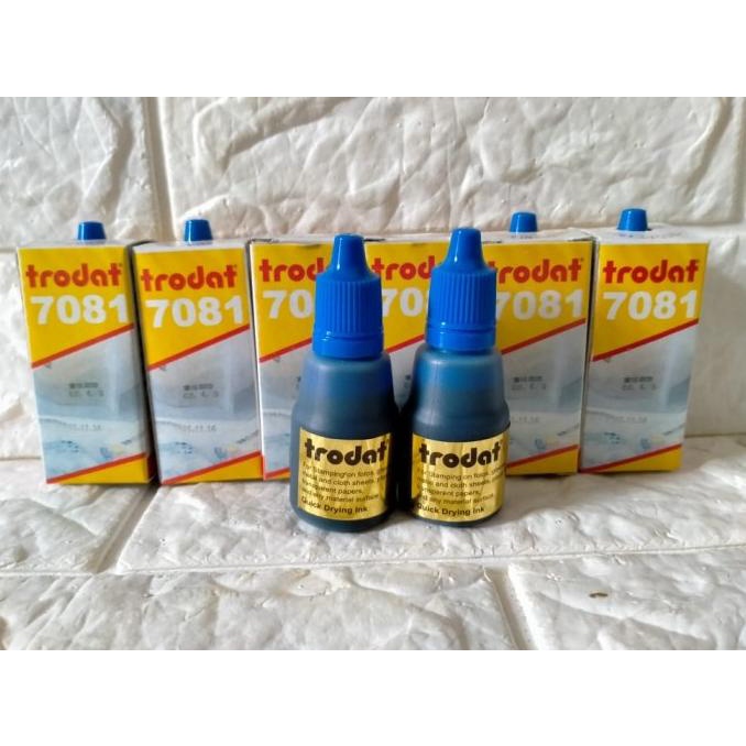 

^^^^^] tinta trodat 7081 biru untuk plastik/kertas glossy/kaca/plat/besi