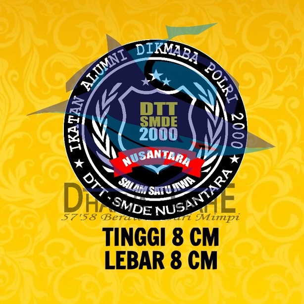 

DTT SMDE 2000, Stiker Angkatan 19 Bintara Polri, Stiker Polisi, Stiker Polsek, Stiker Polres, Stiker