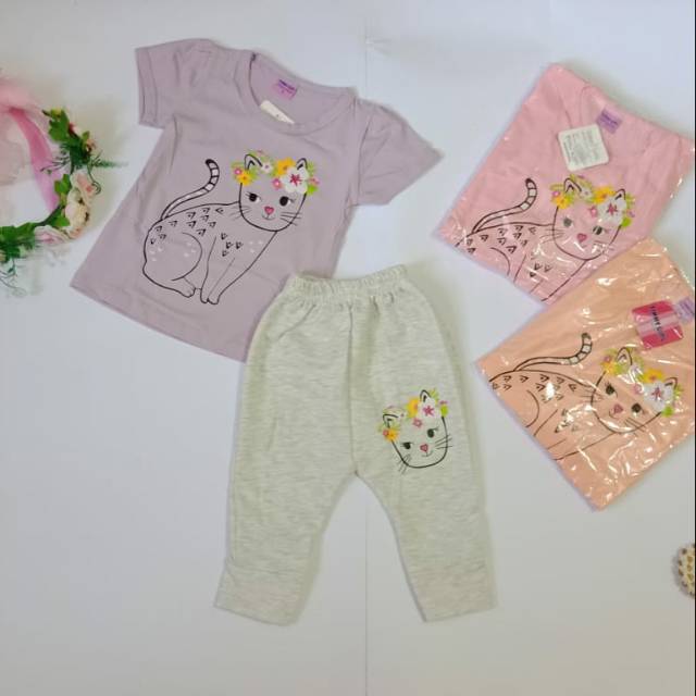 Baju Setelan Anak Perempuan 1-5 tahun / katun import / Timmy girl