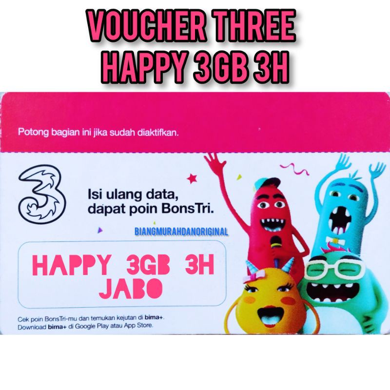 VOUCHER TRI 3GB 3H