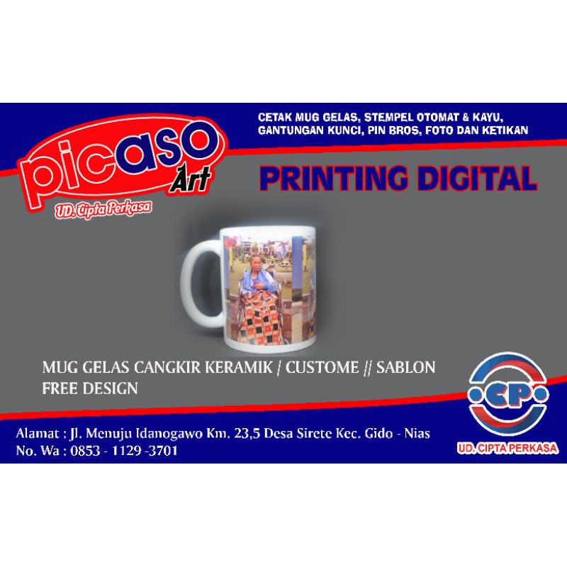 MUG PRINT CUSTOME | PRINT MUG DENGAN FOTO / GAMBAR YANG DIINGINKAN
