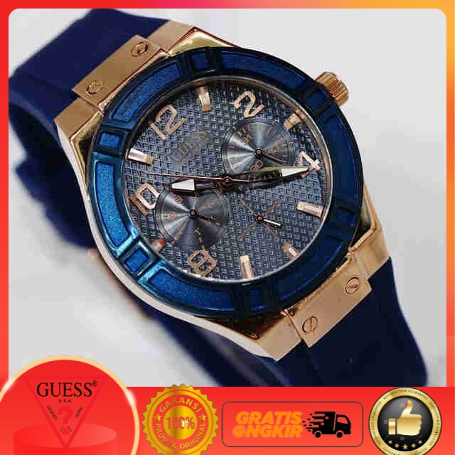 SALE JAM TANGAN GUESS RUBBER WANITA