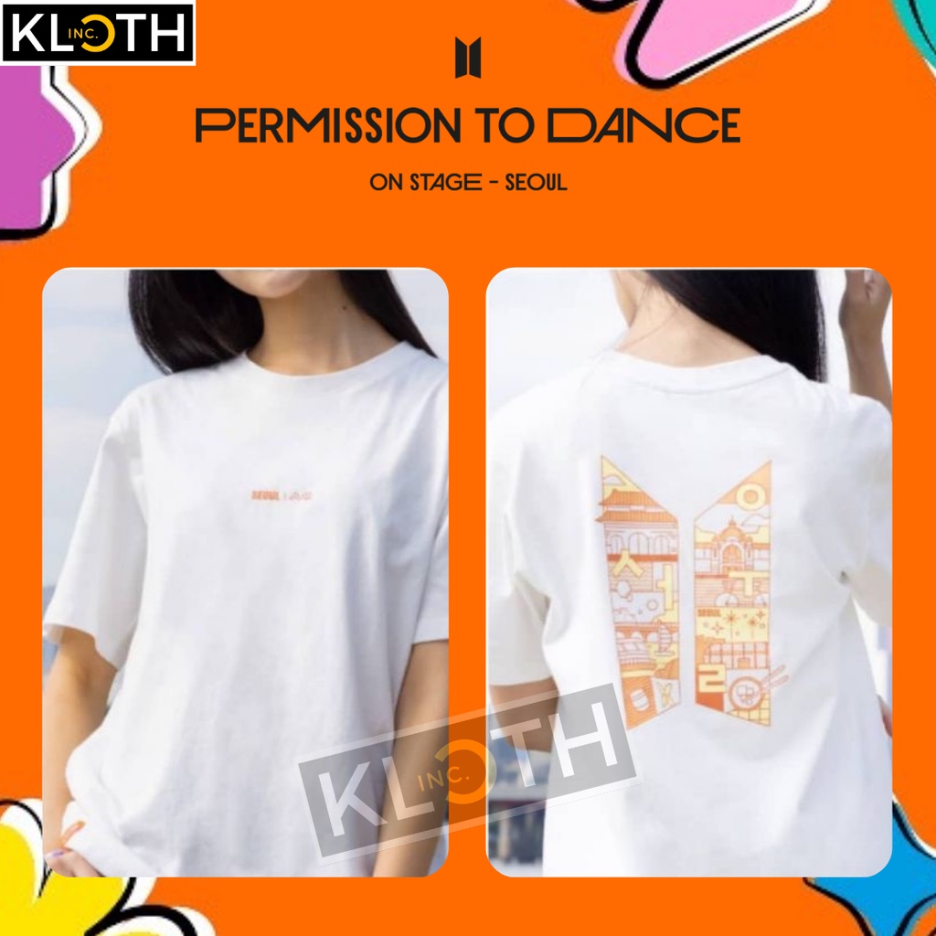 [PTD] Kaos BTS Permission To Dance On Stage Seoul Concert Cotton 24s Premium Bisa Upgrade Lengan Panjang