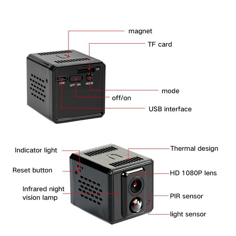 KAMERA PENGINTAI MINI TERSEMBUNYI CAMERA CCTV KECIL MINI SPY IP CAM HIDDEN CAMERA PENGINTIP HD JS68