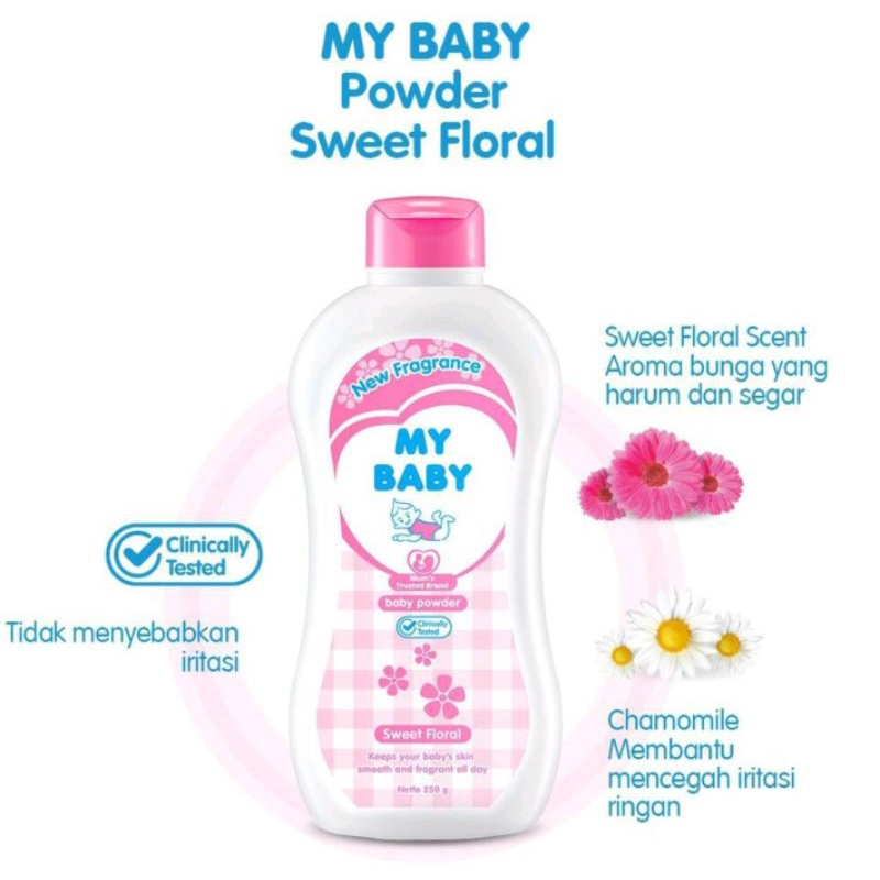 My Baby Baby Powder 50g / Bedak Bayi My Baby POWDER 50G MY BABY