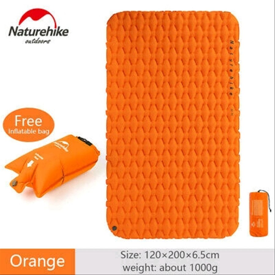 Matras Angin Double SLEEPING PAD NATUREHIKE NH19Z055-P FC 11 Kasur Angin Lipat Camping