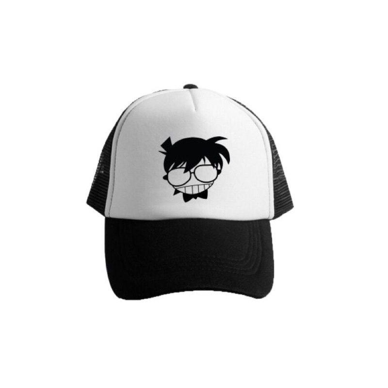 Topi Trucker Conan - HITAM PUTIH