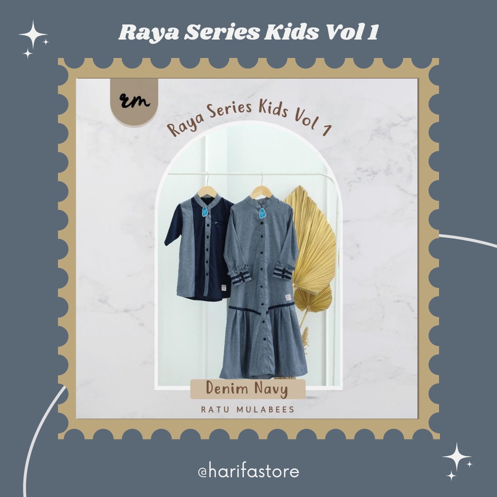 RAYA SERIES VOL 1 COUPLE ANAK-ANAK | NEW SERIES GAMIS KEMKO SYAR'I BEST SELLER | 100% ORIGINAL BY RA