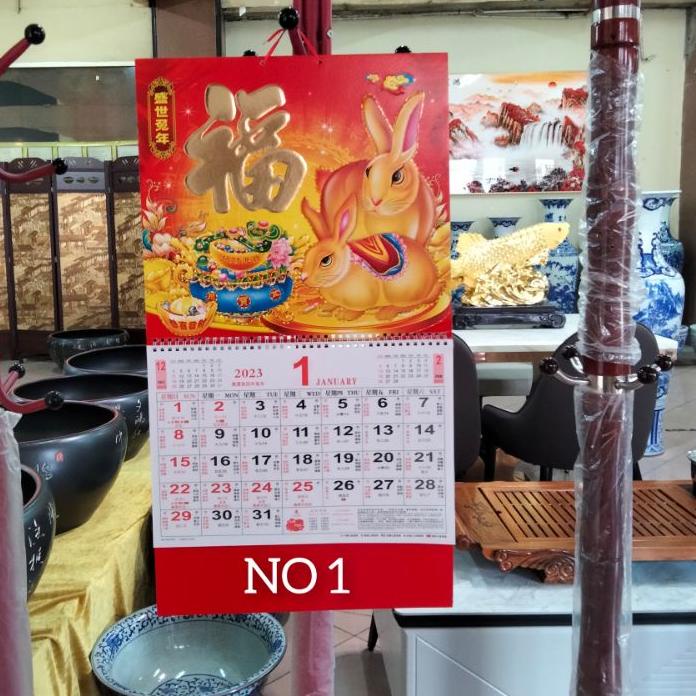 

빠 Kalender Bulanan Chinese impor model Lipat THN 2023 Trendy