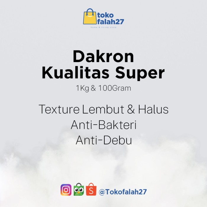 Sofa-Bantal- Dakron Silikon Grade A -Bantal-Sofa.