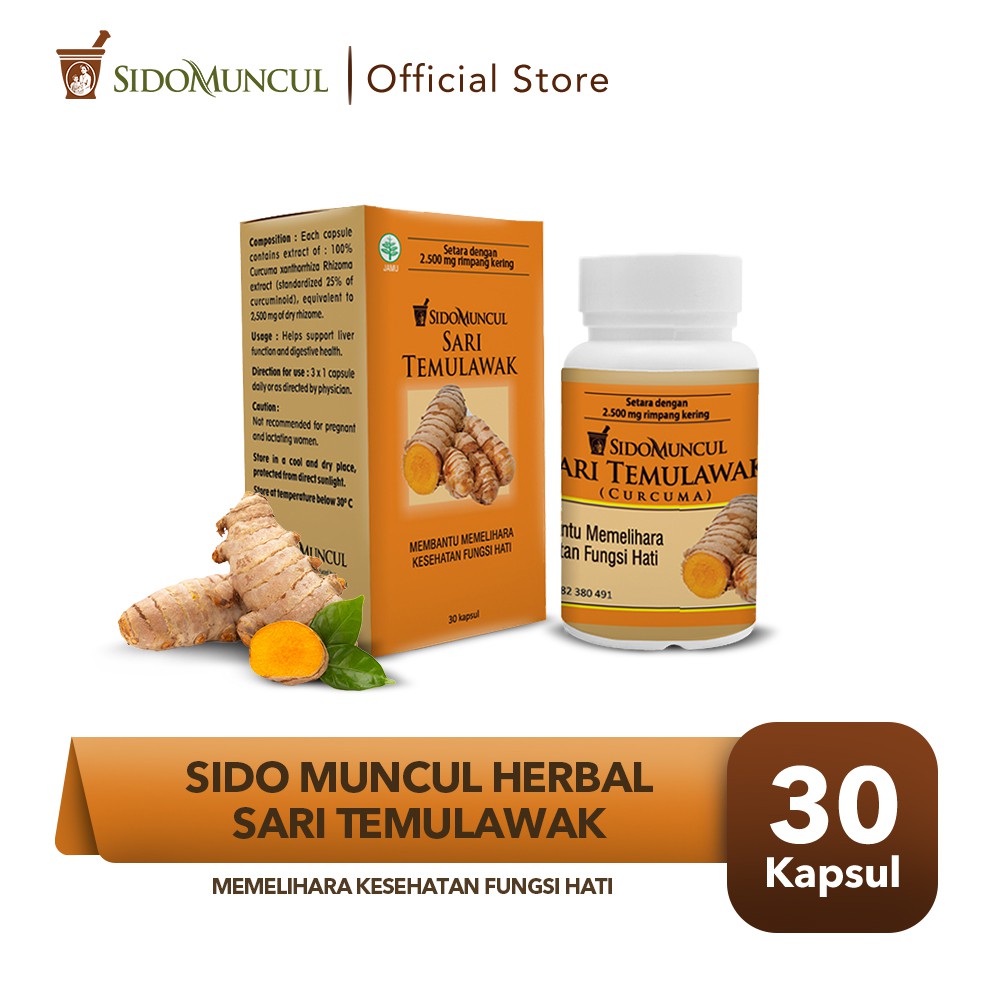 Sido Muncul Herbal Sari Temulawak Hati Sehat Antioksidan Hepatitis Shopee Indonesia 5213