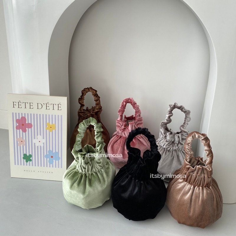 MIMOSA - Mandu Velvet Bag (Tas Wanita / Tas selempang)