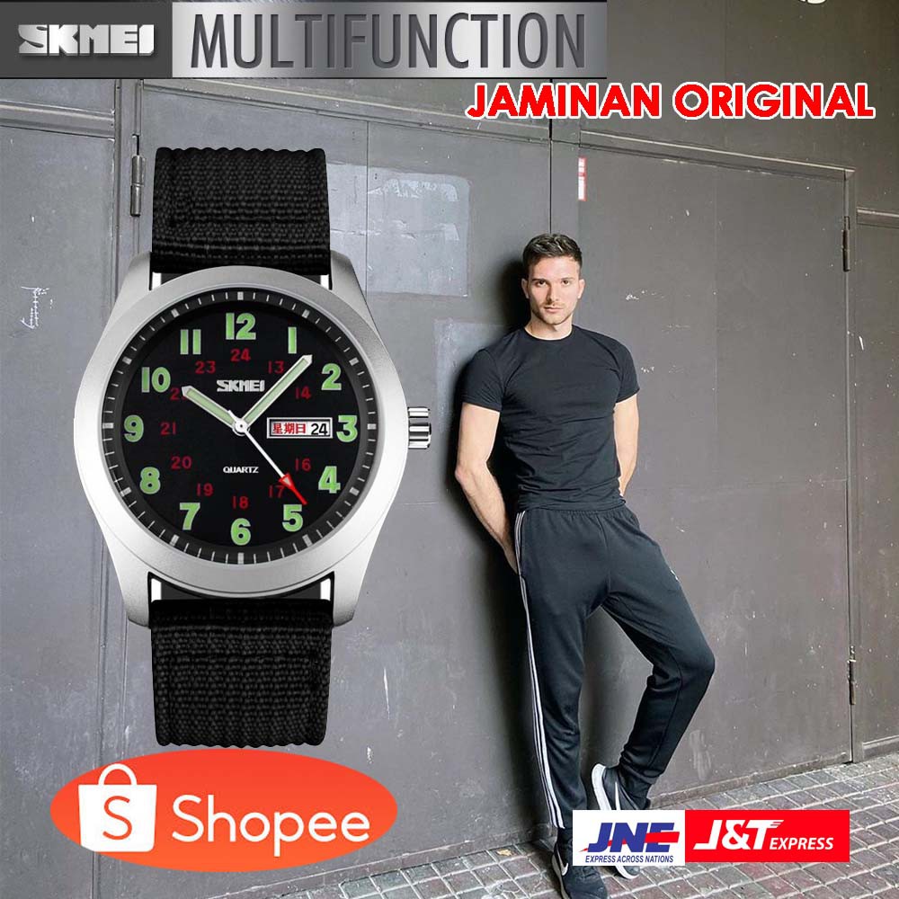 ORIGINAL SKMEI Jam Tangan Analog Pria - 9112C [Hitam]