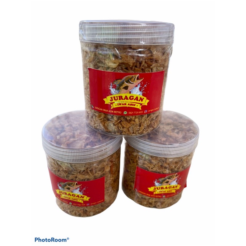 

bawang goreng / kemasan toples 200 gram / juragan iwak asin
