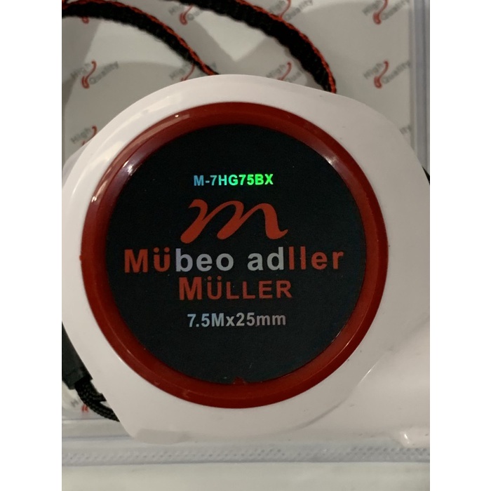 Measuring Tape / Meteran Karet Auto-stop Muller 7.5m / 7 1/2 Meter