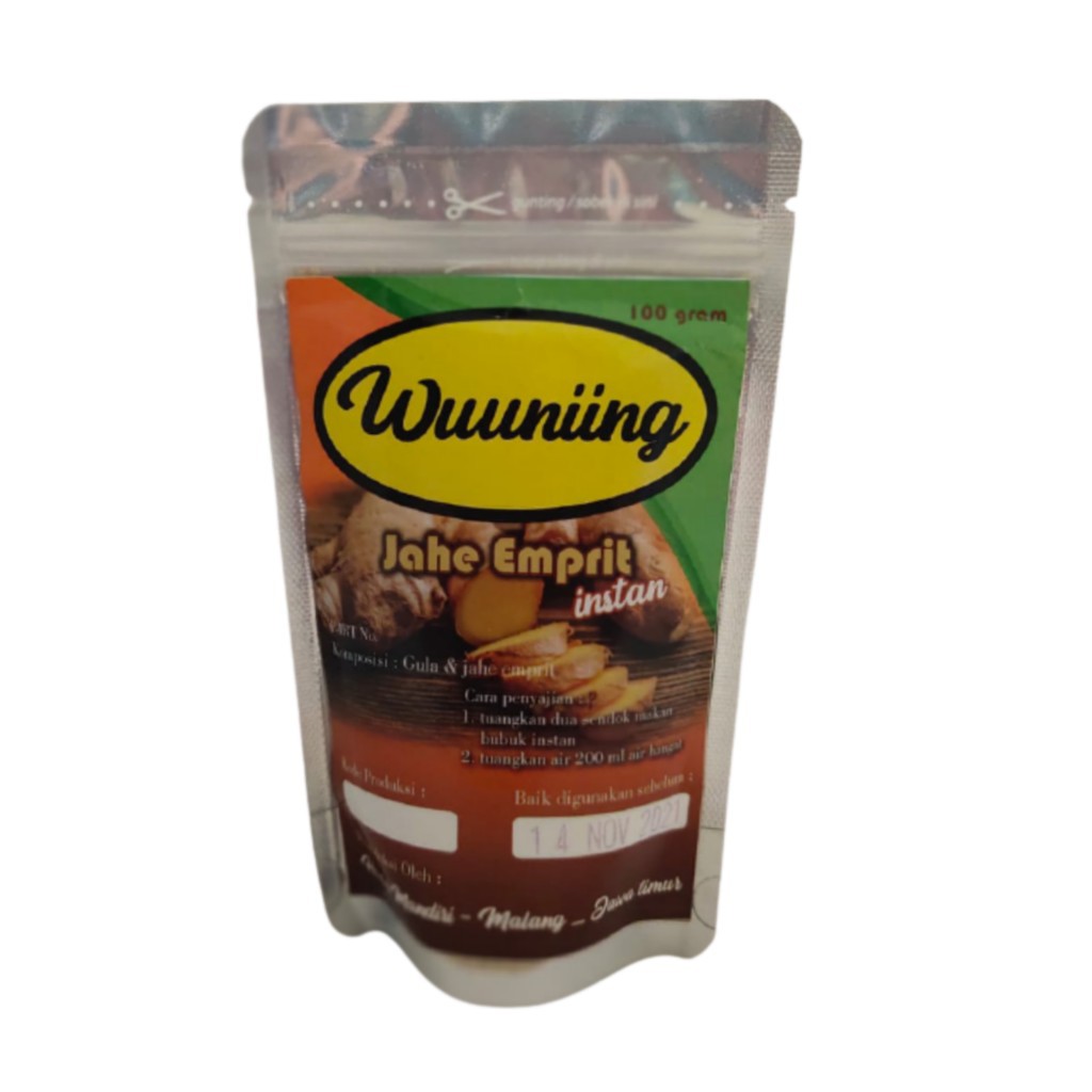 

Jahe Emprit Instan Wuuniing TANPA AMPAS 100 gram