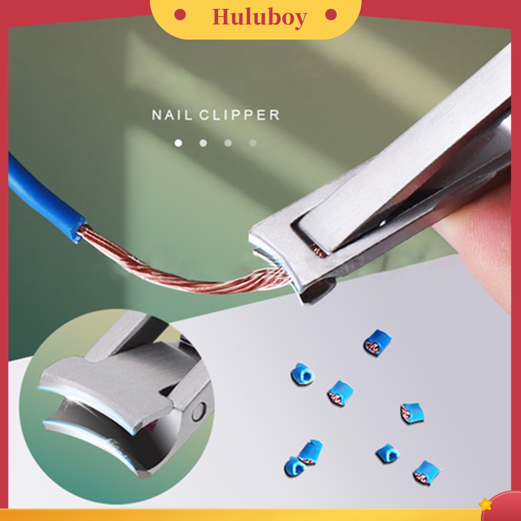 Huluboy Huluboy♡ Gunting Kuku Jari Kaki Lipat Anti Slip Hemat Tenaga Untuk Manicure Pedicure