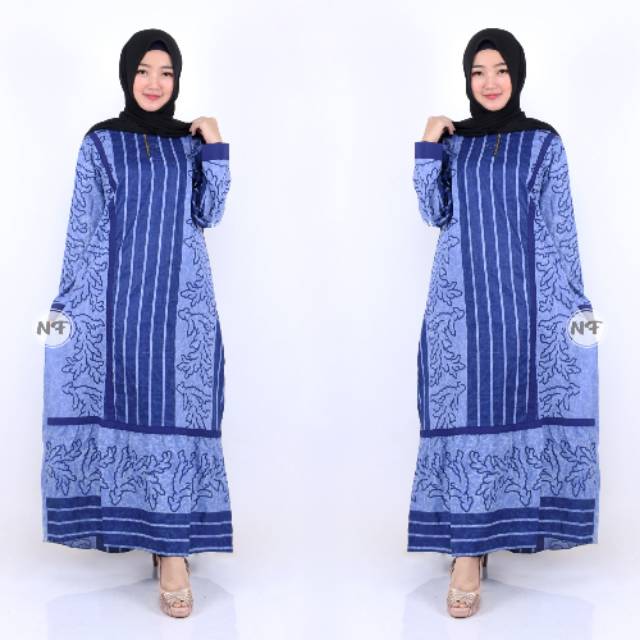 MS GAMIS BATIK SRIWEDARI MAXI BUMIL/BUSUI KATUN SOGAN ALLSIZE LD 104.