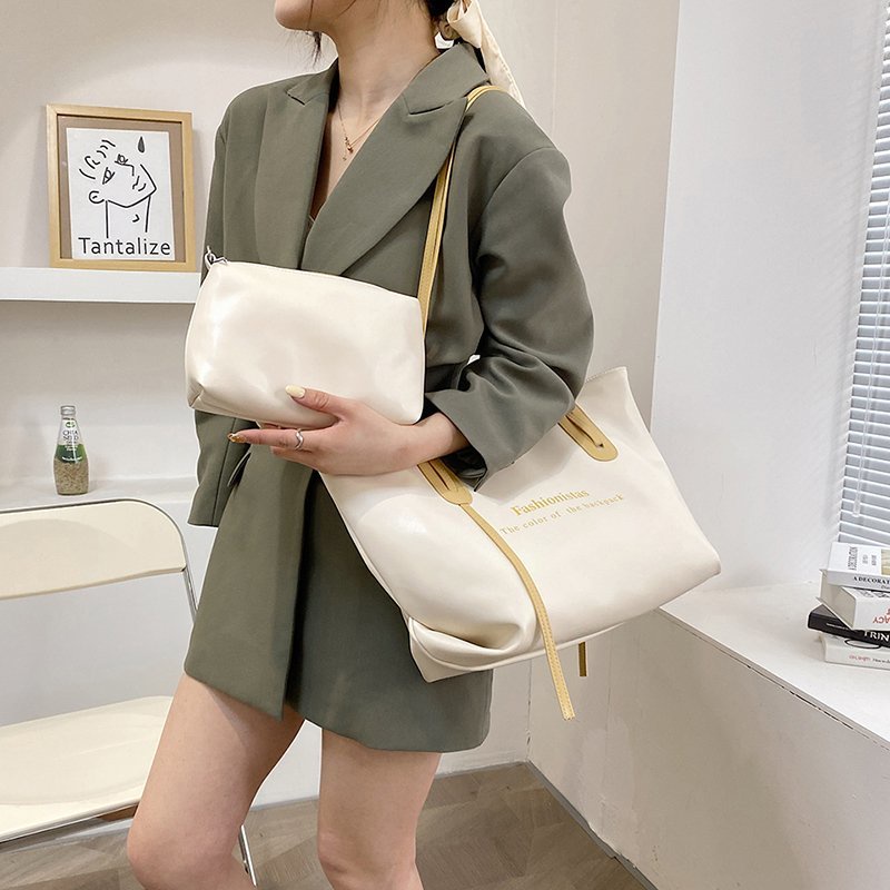 (2PC BISA IKG)GTBI998876023  New arrival  !!! Tas Tote Bag  Wanita Import Premium +Wallet
