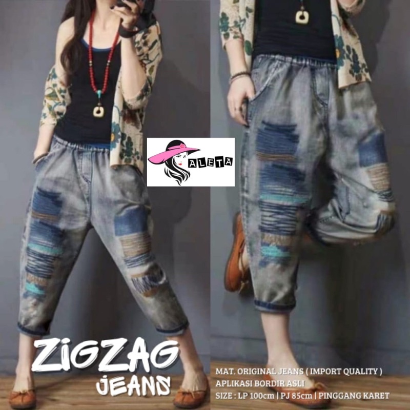zigzag jeans