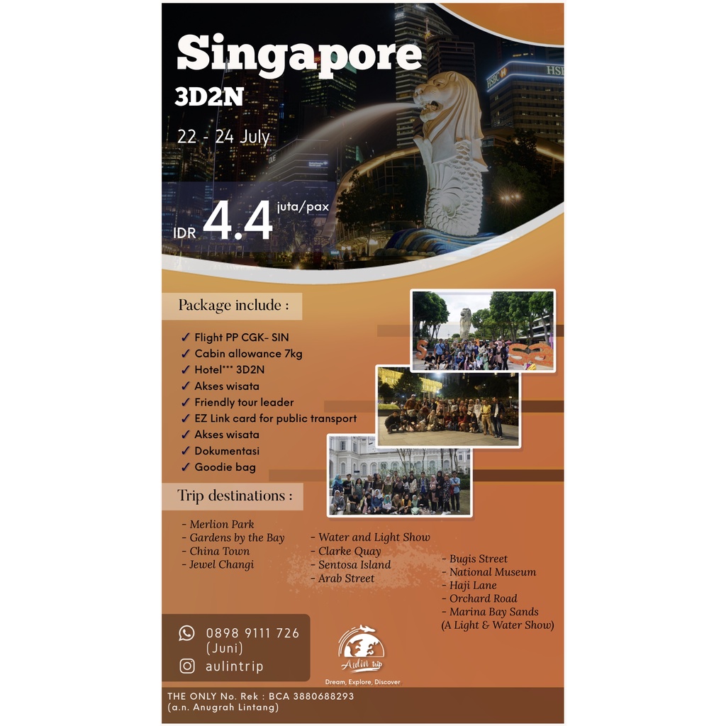 Jual OPEN TRIP SINGAPORE 2022 / TOUR N TRAVEL Shopee Indonesia