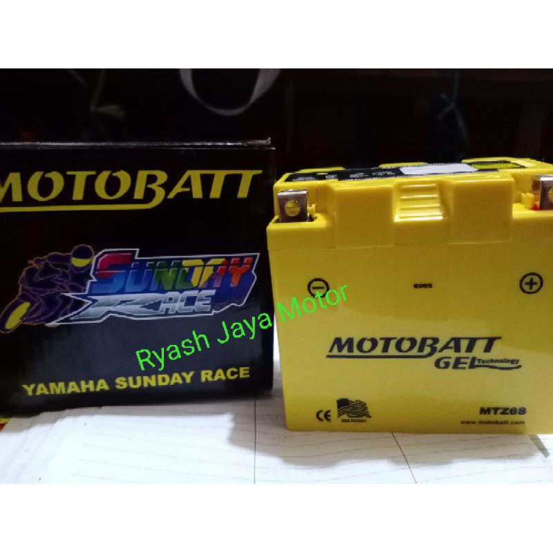 Aki Motobatt MTZ-6S for CB 150R/Satria Fu/Vario 125/150/Beat iss esp/vario esp/sonic 150/supra GTR