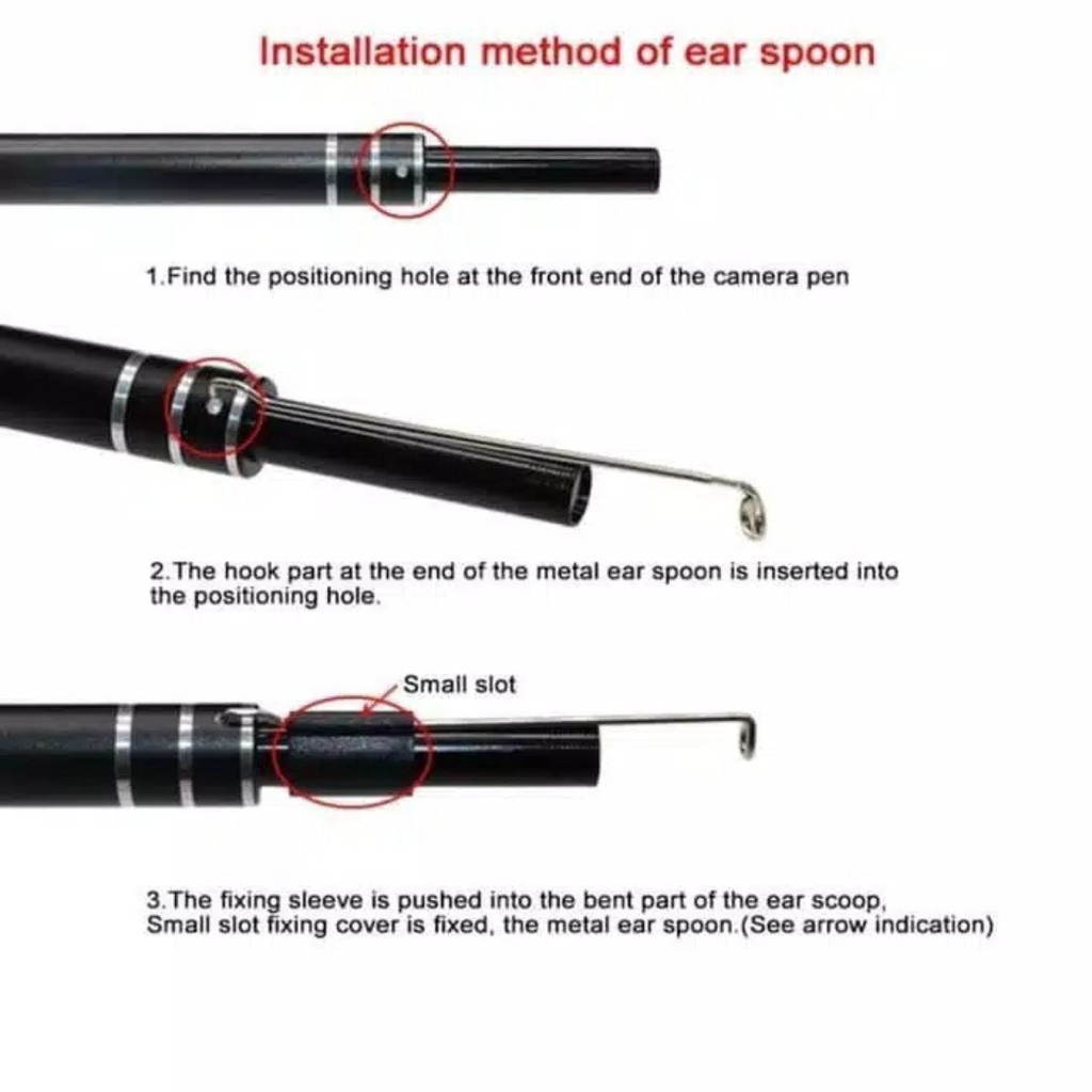 Kamera Endoscope HD Visual Earwax - Pembersih Telinga dengan Kamera