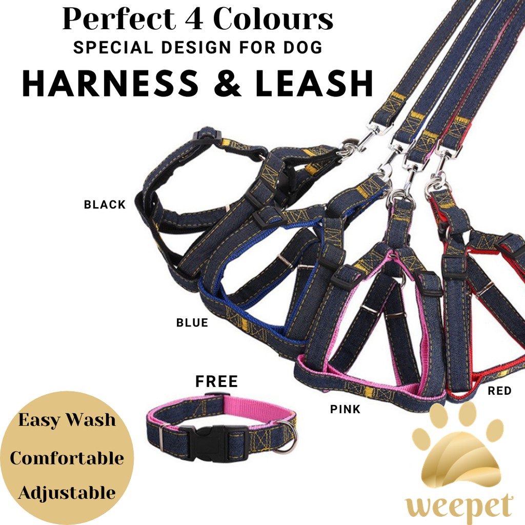 Jual Size S Tali Tuntun Harness Leash Dog Cat 3 In 1 Indonesia Shopee Indonesia