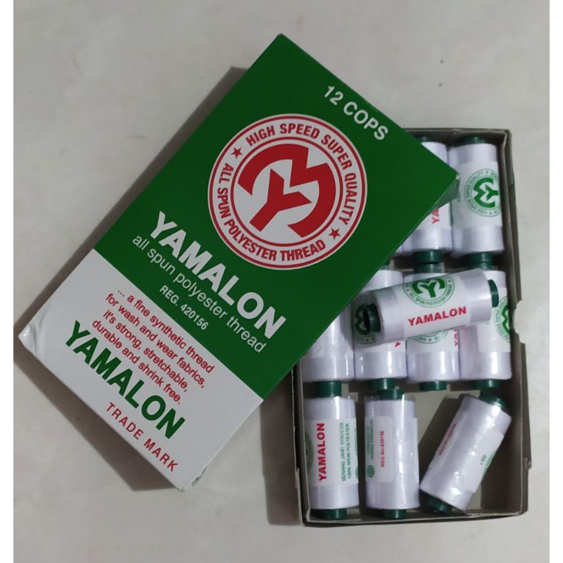 Benang Jahit Isi 12 pcs - Benang Jahit Yamalon 40/2 500 yard - Random