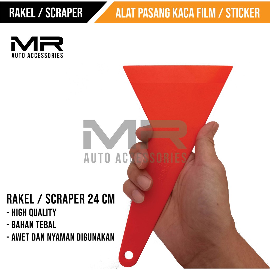 RAKEL / SCRAPER PANJANG 24CM ALAT PASANG STIKER DAN KACA FILM HIGH QUALITY