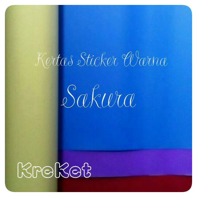 Kertas Sticker  Warna  Sakura Shopee Indonesia