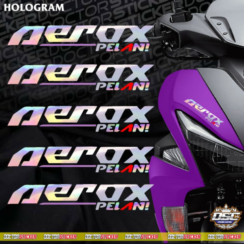 Sticker Aerox pelan bisa pilih warna Stiker cutting Aerox new