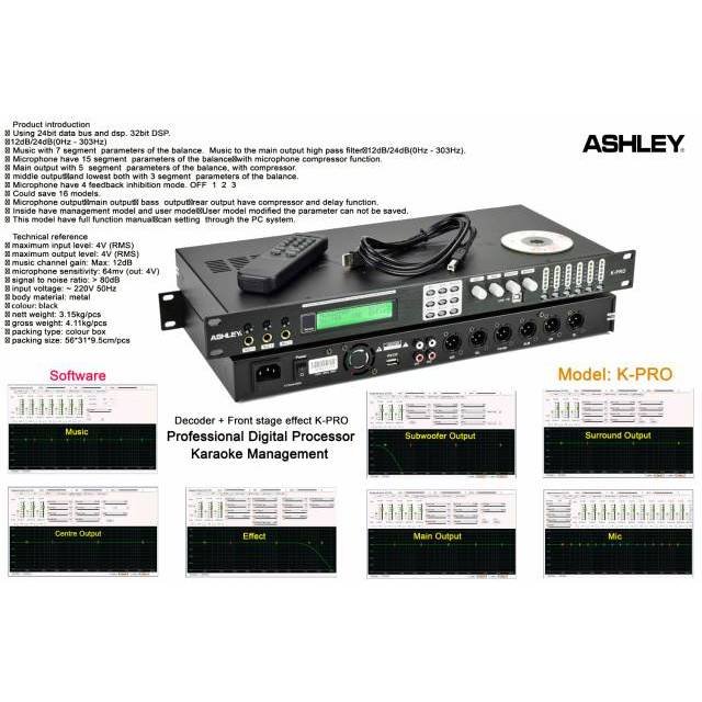 DIGITAL PROSESOR KARAOKE MANAGEMENT SYSTEM ASHLEY K-PRO/K PRO BARU