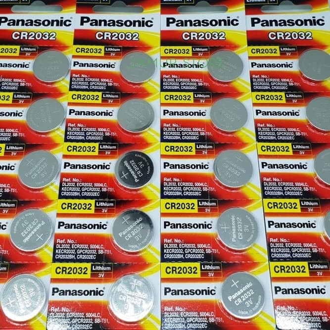 Baterai Cmos Panasonic CR2032 isi 5 pcs 1 lembar Original Battery