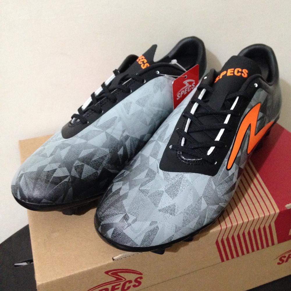 Sepatu Bola Specs Swervo Dynamite FG Black Palona Grey 100788 Original BNIB Baru