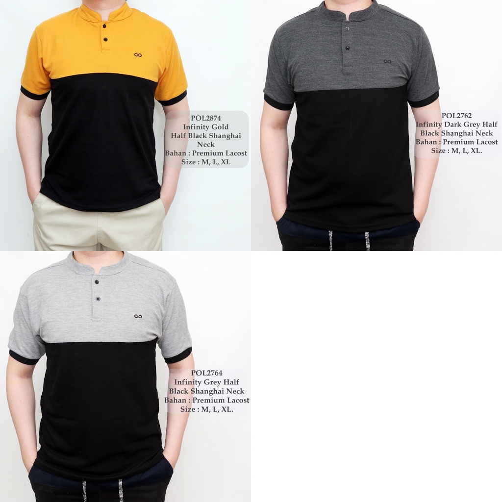 Kaos Kerah Pria   / Kaos Kerah Shanghai Polos Pria / kaos kerah Casual Pria G008