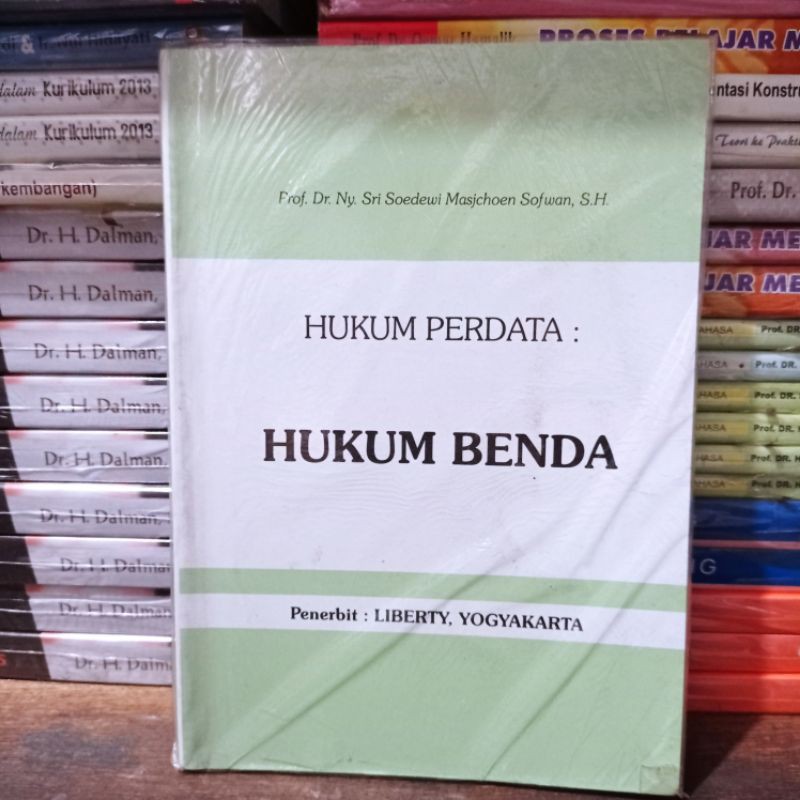 

buku hukum perdata hukum benda by dr. sri soedewi mosjchoen