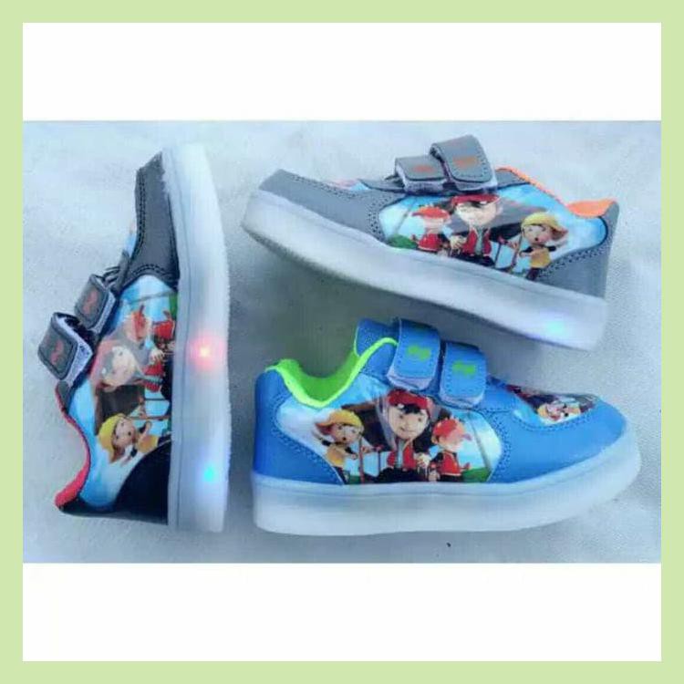 SEPATU ANAK LAKI LAKI LED BOBOI BOY IMPORT /SEPATU ANAK LED BOBOIBOY