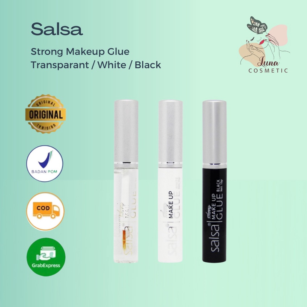 SALSA Strong Makeup Glue (Transparent Black White) Lem Bulu Mata